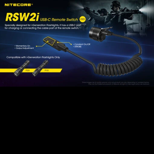 Nitecore RSW2i Remote Switch -Outdoor Survival Store NITECORE RSW2idet 64181.1628680910