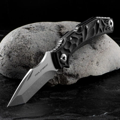 Pohl Force Bravo Two Classic Black Folding Knife -Outdoor Survival Store POHL 1078.3 78429.1690215538