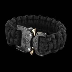 RCP AustriAlpin COBRA Paracord Bracelet Black -Outdoor Survival Store RCP PB BK BLK 803 15403.1665490943