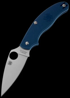 Spyderco UK Penknife Lightweight Dark Blue CPM SPY27 -Outdoor Survival Store SC94PCBL 32877.1694442612