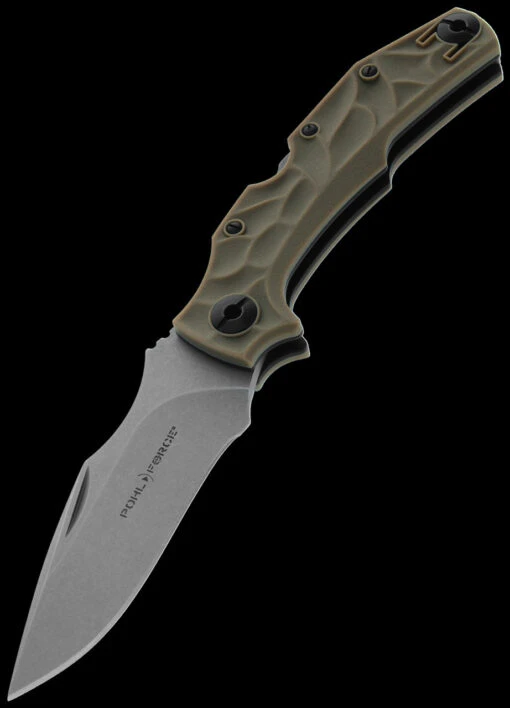 Pohl Force Bravo One Classic Stonewash Folding Knife -Outdoor Survival Store fde 47922.1695894297