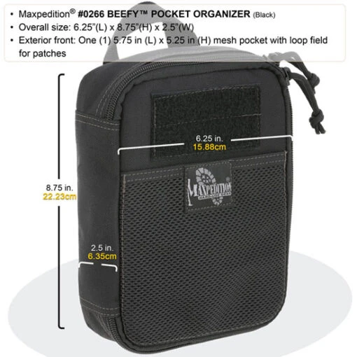 Maxpedition Pocket Organiser Beefy -Outdoor Survival Store maxp 266 bdet2 26887.1587390497