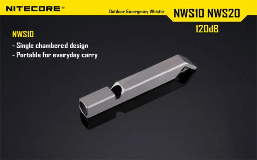 Nitecore Single Chamber Whistle -Outdoor Survival Store nitecore nws10det4 87528.1587389200