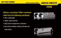 Nitecore Single Chamber Whistle -Outdoor Survival Store nitecore nws10det5 82945.1598283693