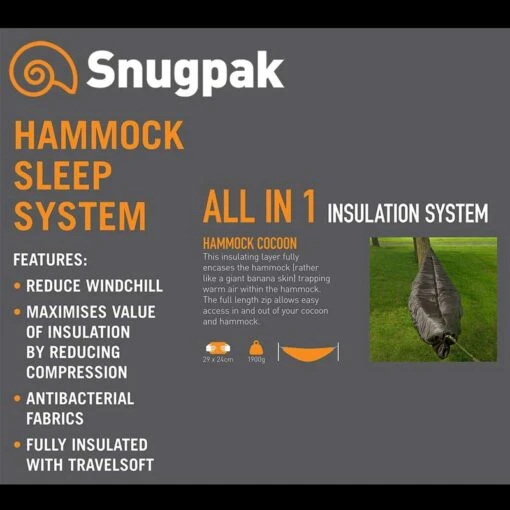 Snugpak Hammock Cocoon -Outdoor Survival Store snug ham cocdet 17955.1587396678